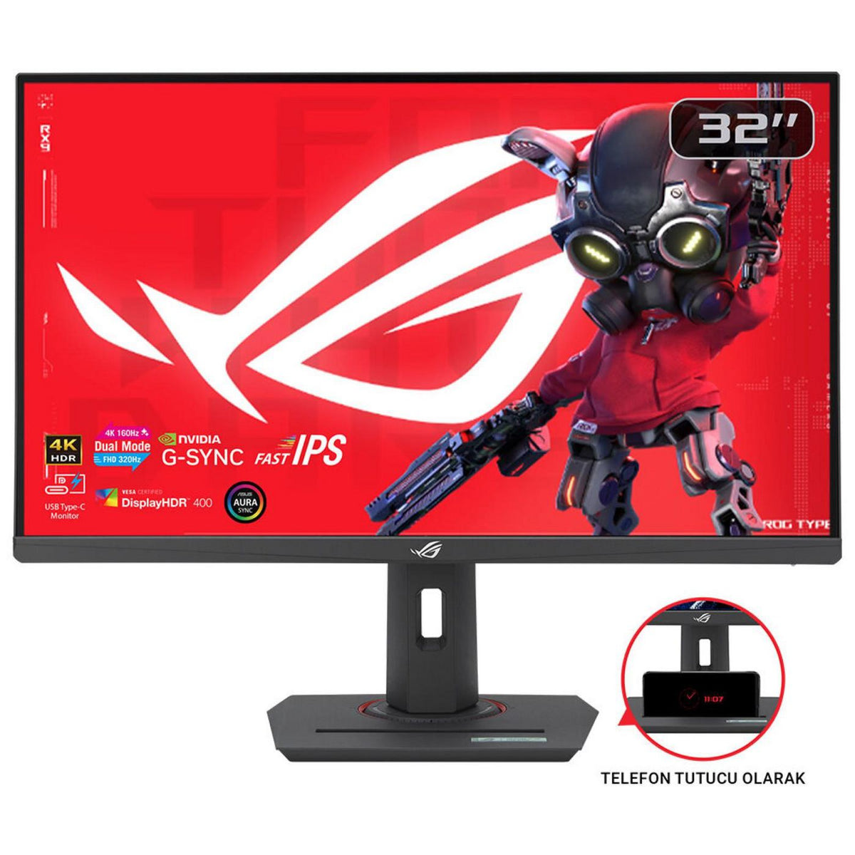 ASUS ROG Strix XG32UCG pantalla para PC 80 cm (31.5") 3840 x 2160 Pixeles 4K Ultra HD LCD Negro