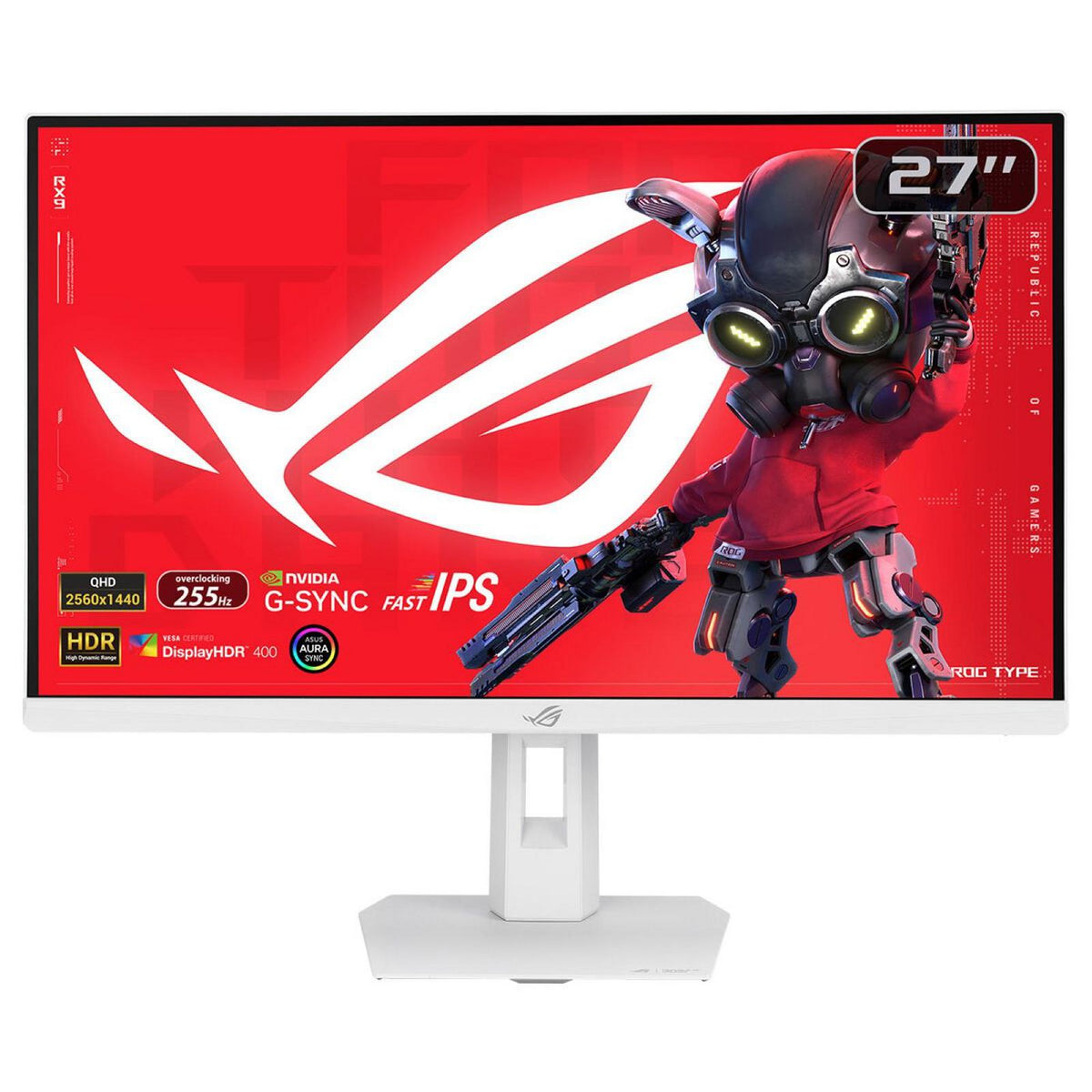 ASUS ROG Strix XG27ACMES-W pantalla para PC 68,6 cm (27") 2560 x 1440 Pixeles Wide Quad HD LCD Blanco
