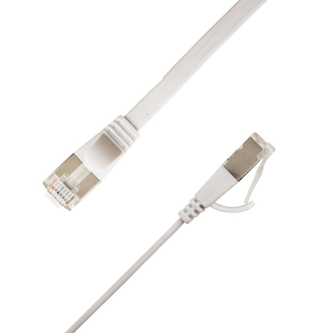 LinkIT Flat U/FTP Cat6A White 5m AWG STP-FL6A-00500-WH