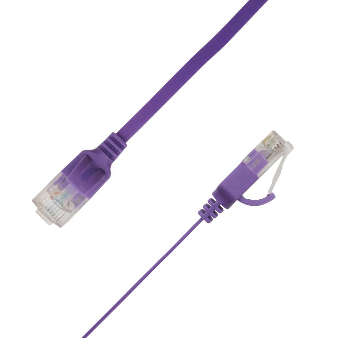 LinkIT Flat U/UTP Cat6A Purple 2m UTP-FL6A-00200-PU