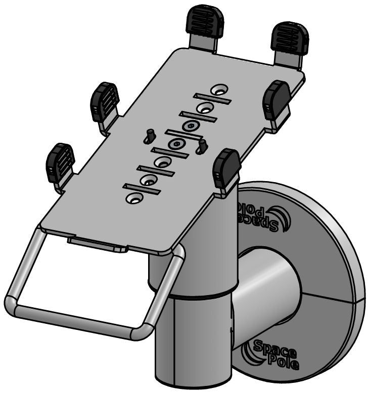 Ergonomic Solutions Wall mounted pole with FLTI004-02