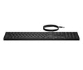 HP 320K Wired Keyboard teclado Oficina USB Negro