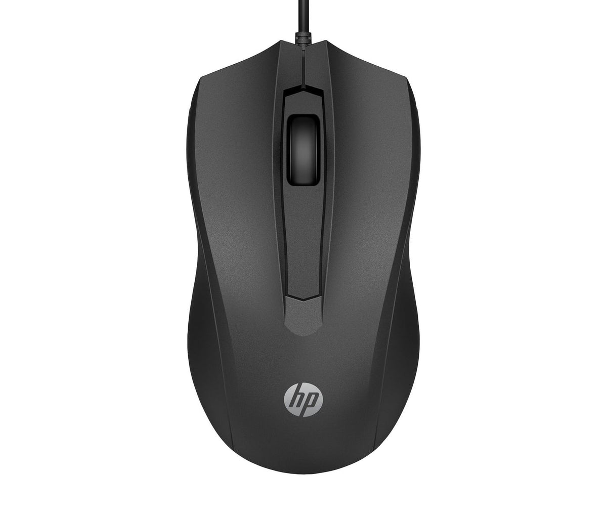 HP 105 Black Wired Mouse ratón Oficina Ambidextro USB tipo A Óptico 1600 DPI
