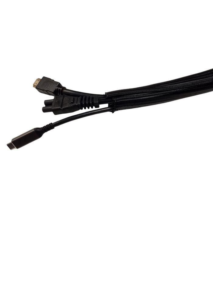 Microconnect Self-wrap cable sleeve Diameter:ø18mm Roll length:50m, Black Negro