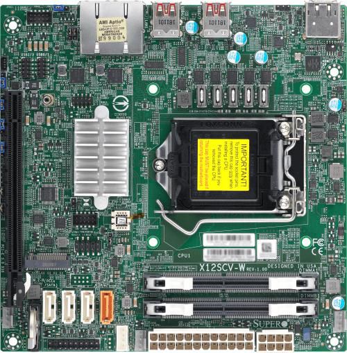 Supermicro Motherboard Intel W480 MBD-X12SCV-W-B