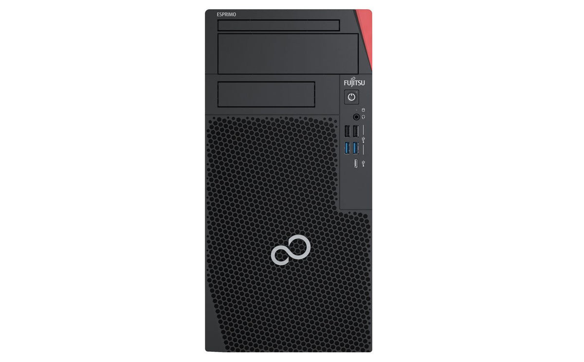 Fujitsu ESPRIMO P5011 Intel® Core™ i7 i7-10700 16 GB DDR4-SDRAM 512 GB SSD Windows 10 Pro Escritorio PC Rojo, Negro