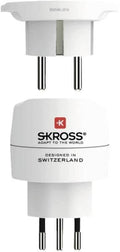 Skross Power Plug Adapter White 1.500273C-E