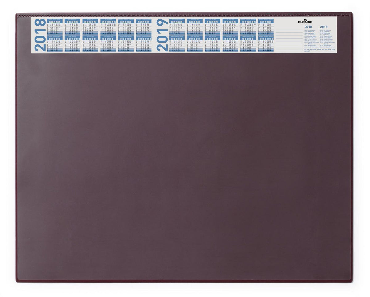 Durable 720403 Desk Pad Burgundy 7204-03