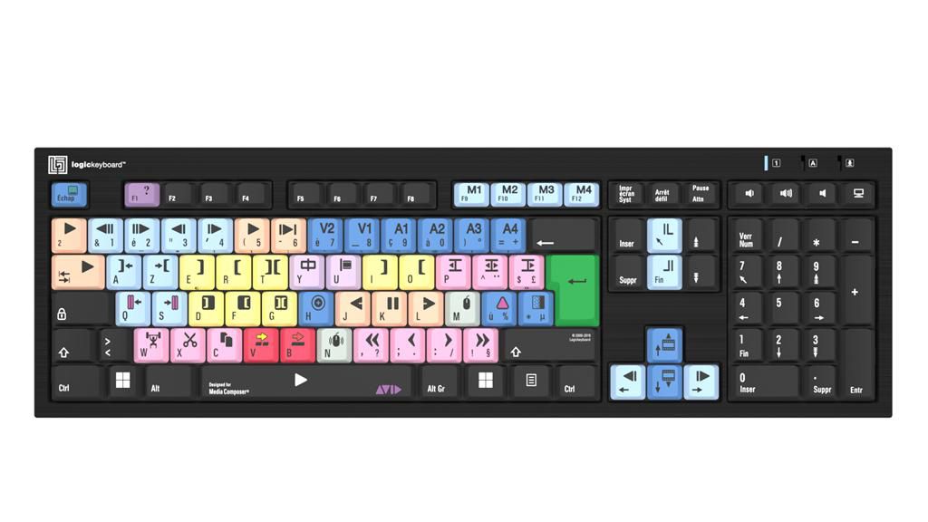 Logickeyboard Keyboard Universal Usb Azerty LKB-MCOM4-BJPU-FR