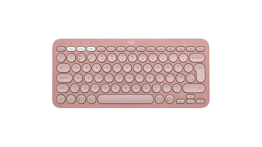 Logitech Pebble Keys 2 K380s teclado Universal Bluetooth QWERTY Inglés del Reino Unido Rosa