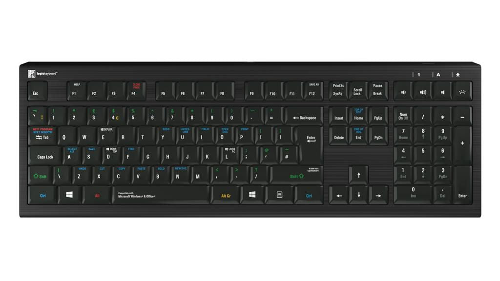 Logickeyboard Astra 2 Keyboard Usb Qwerty LKB-WIN-A2PC-UK