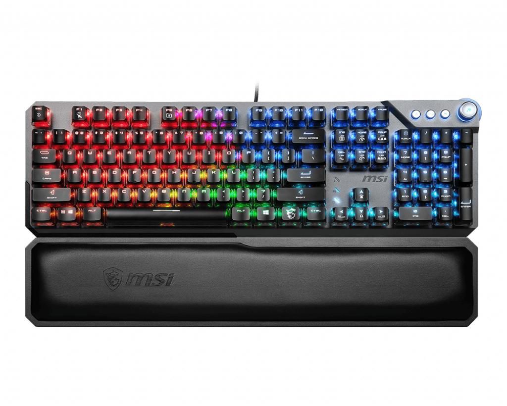 MSI Vigor GK71 SONIC RED teclado Juego USB QWERTY Alemán Negro