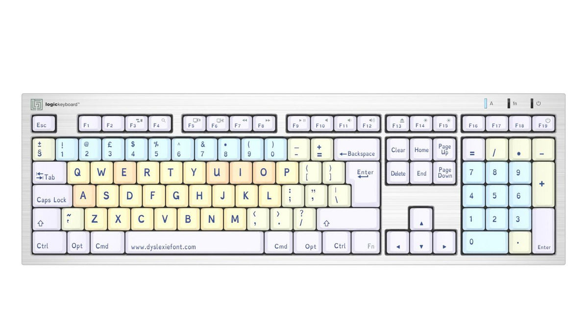 Logickeyboard Keyboard Home Usb Qwerty LKB-DYSLEX-CWMU-UK