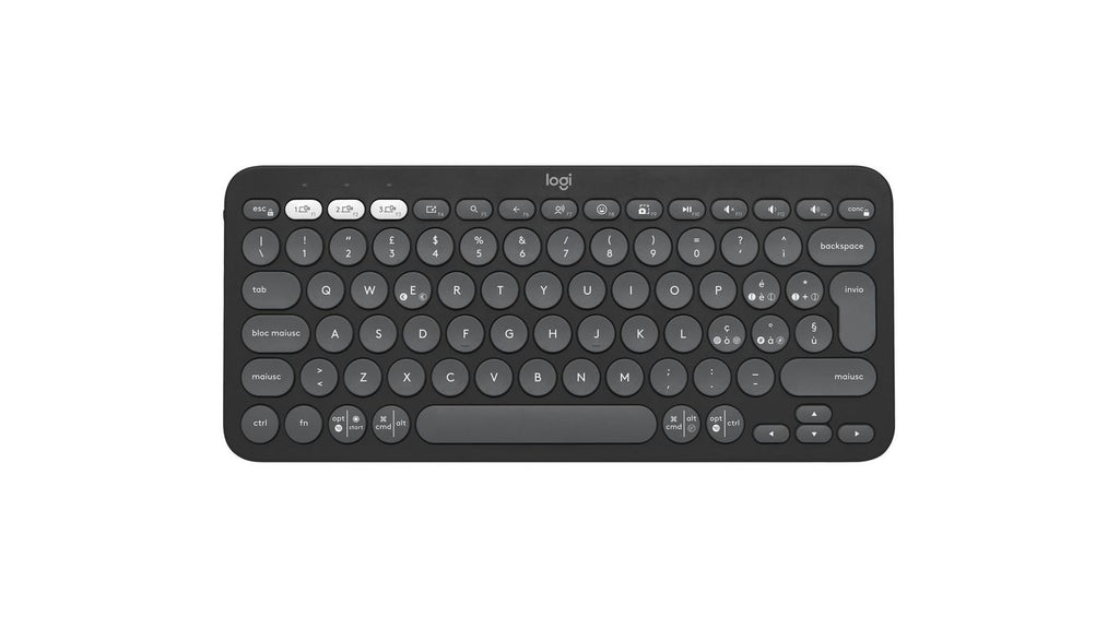 Logitech Pebble Keys 2 K380s teclado Universal Bluetooth QWERTY Italiano Grafito