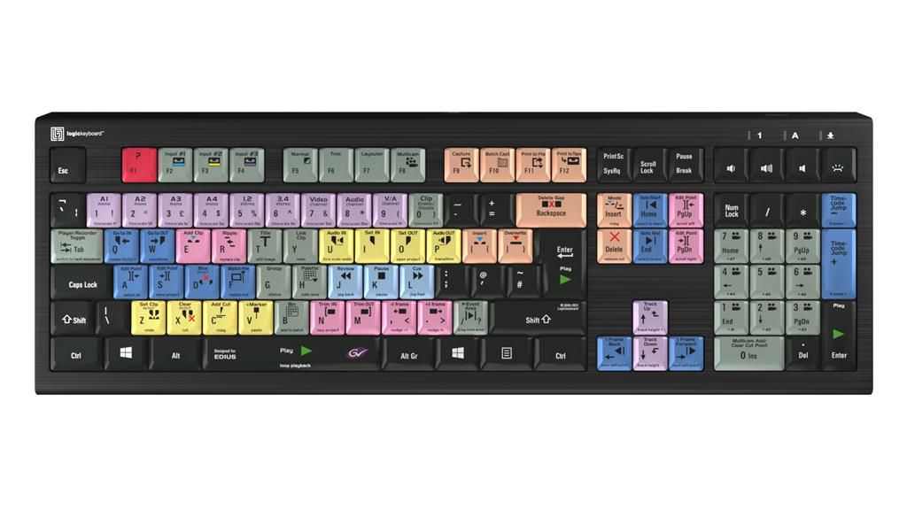 Logickeyboard Keyboard Universal Usb Qwerty LKB-EDIUS-A2PC-UK