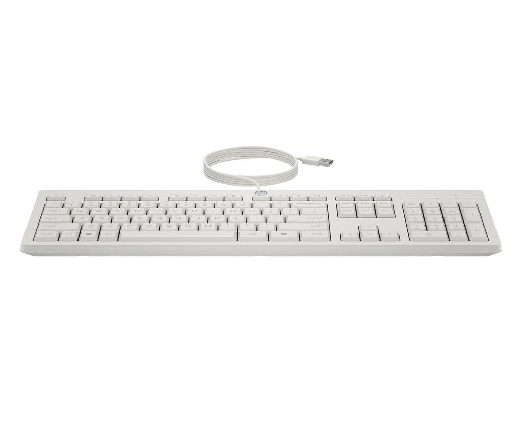 HP 225 Wired Mouse and Keyboard Combo G2 Cashmere White teclado Ratón incluido Oficina USB Blanco