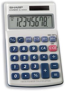 Sharp EL-240SAB calculadora Bolsillo Calculadora básica Gris
