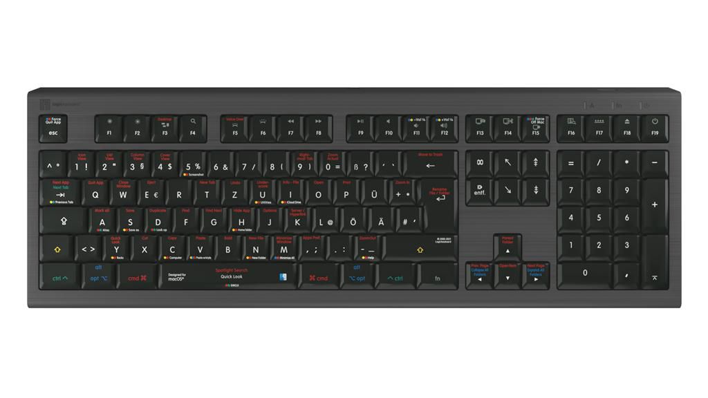 Logickeyboard Keyboard Gaming Usb Qwertz LKB-OSX-A2M-DE