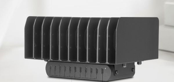 CoreParts 250W 10 Ports USB-C Charging station Smartphone Negro Corriente alterna Interior