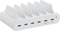 CoreParts 150W 6 Ports USB-C Charging station Smartphone Blanco Corriente alterna Interior