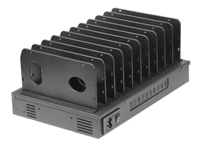 CoreParts 200W 10 Ports USB-C Charging station Smartphone Negro Corriente alterna Interior