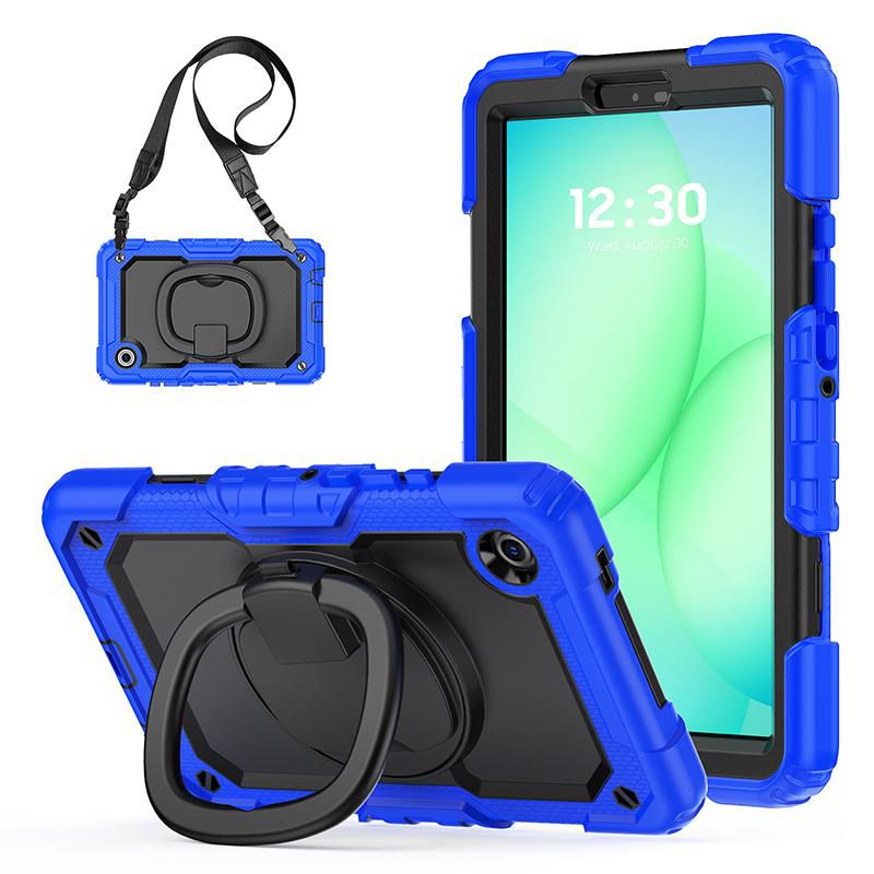 eSTUFF Galaxy Tab A9/A11 MEMPHIS Full Body Defender Case with built-in screen protector. Blue Azul