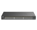 D-Link DGS-1250-52XP Gestionado L2+/L3 Gigabit Ethernet (10/100/1000) Energía sobre Ethernet (PoE) Escritorio Negro