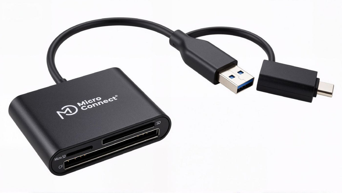 Microconnect Premium USBA/C to Multi Card Reader lector de tarjeta