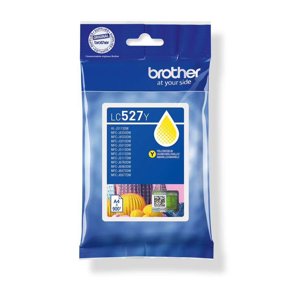 Brother LC527Y cartucho de tinta 1 pieza(s) Original Amarillo