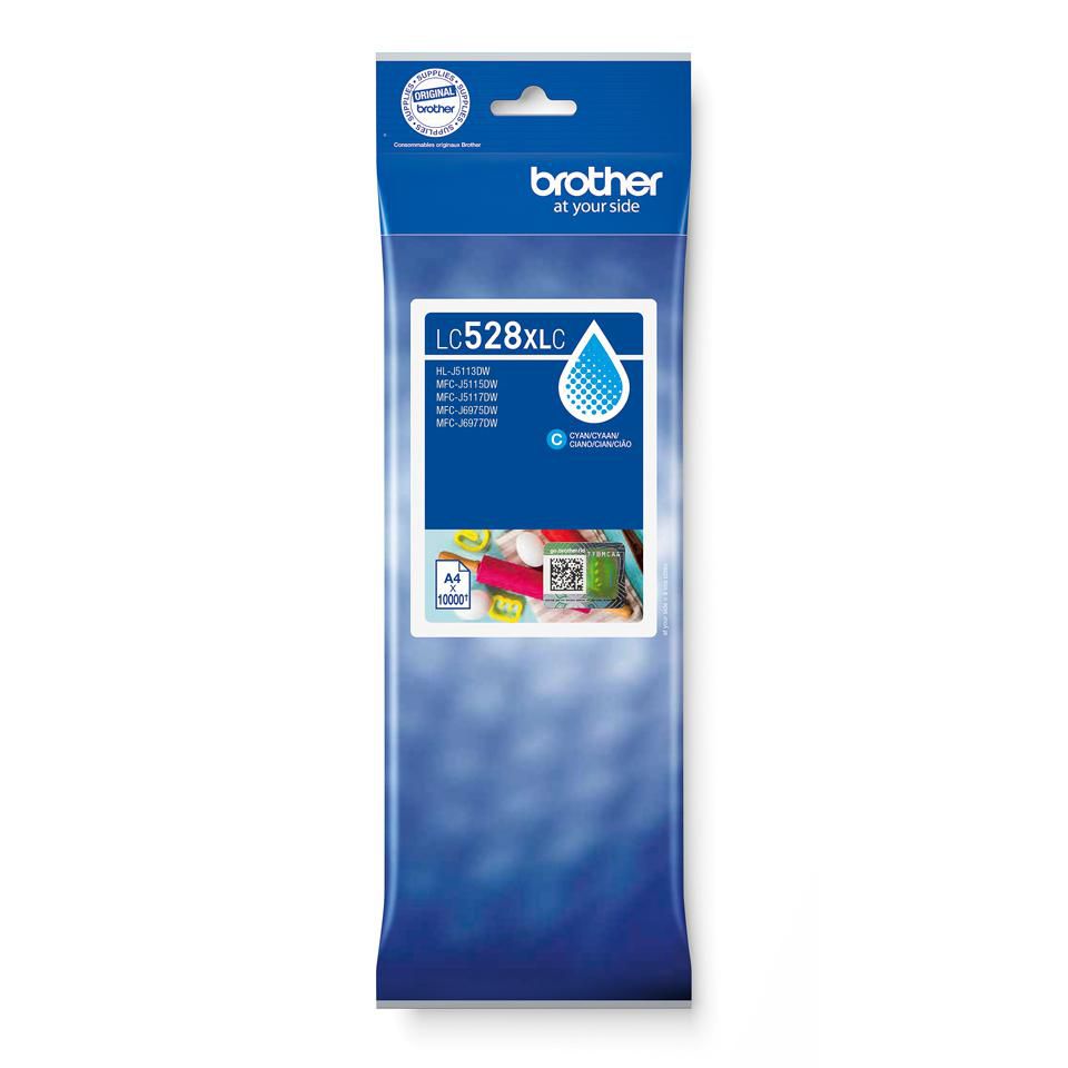 Brother LC528XLC cartucho de tinta 1 pieza(s) Original Ultra High Yield Cian