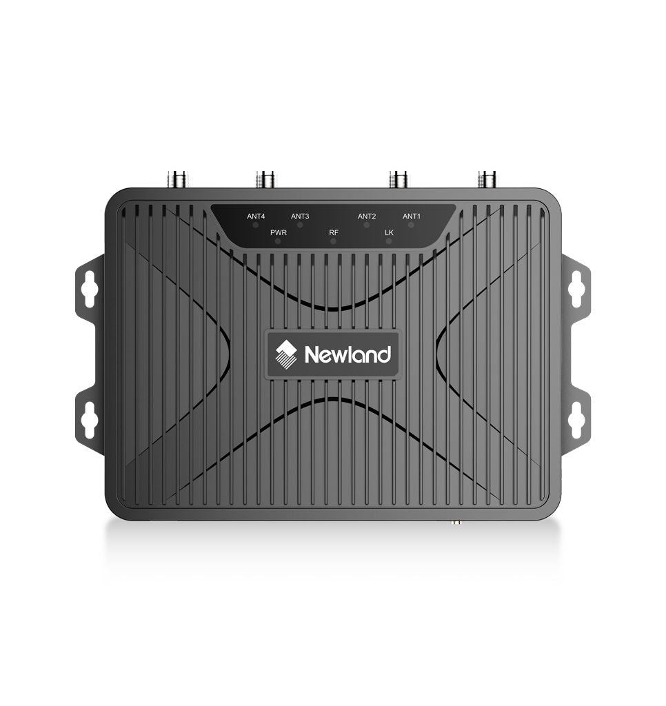 Newland URF520 Solea, Lector RFID, UHF EU (865-868 MHz), 4 Puertos de Antena, Ethernet, RS232, USB, PoE, negro