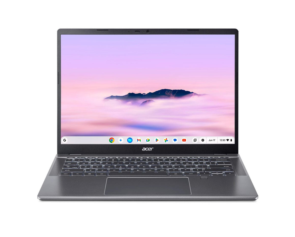 Acer Chromebook Plus 514 CBE594-2-TCO-30CD Intel Core 3 100U 35,6 cm (14") WUXGA 16 GB LPDDR5x-SDRAM 256 GB SSD Wi-Fi 7 (802.11be) ChromeOS Gris