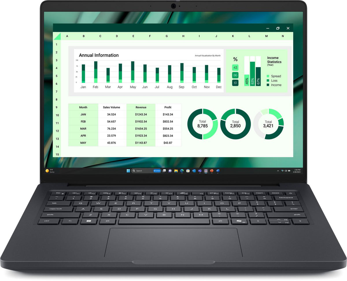 DELL Pro Max 14 MC14250 Intel Core Ultra 7 265H Estación de trabajo móvil 35,6 cm (14") Full HD+ 16 GB LPDDR5x-SDRAM 512 GB SSD NVIDIA RTX PRO 500 Blackwell Wi-Fi 7 (802.11be) Windows 11 Pro Negro Alemán
