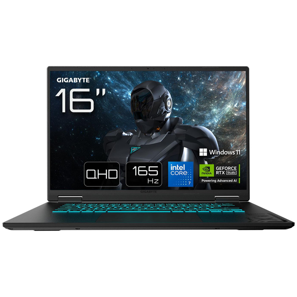 GIGABYTE GAMING A16 PRO DYHG5DECC4SH ordenador portatil Intel Core 7 240H Portátil 40,6 cm (16") Quad HD+ 32 GB LPDDR5x-SDRAM 1 TB SSD NVIDIA GeForce RTX 5080 Laptop GPU Wi-Fi 6E (802.11ax) Windows 11 Home Negro