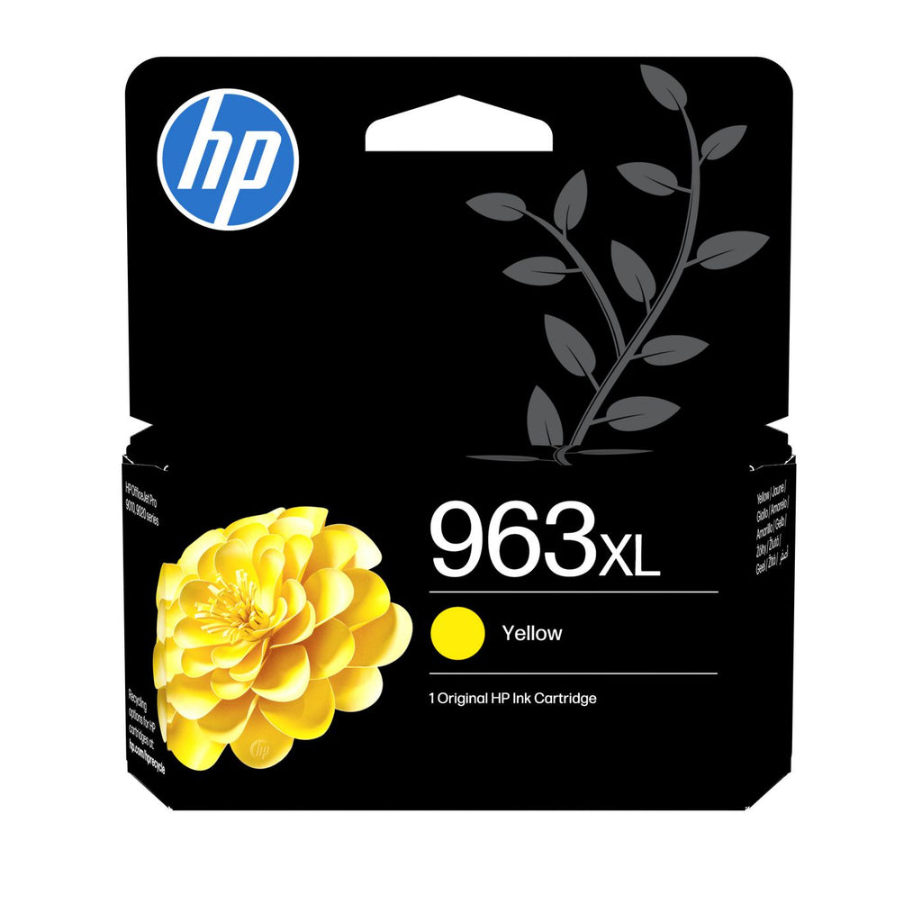 HP 963XL High Yield Yellow Original Ink Cartridge cartucho de tinta 1 pieza(s) Alto rendimiento (XL)