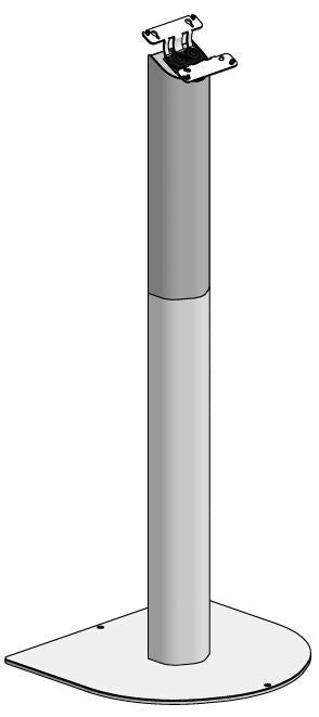 Ergonomic Solutions Short Floorstand Halfmoon - SURF015-02