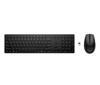 HP 650 Wireless Keyboard and Mouse Combo Black teclado Ratón incluido Hogar RF inalámbrico Negro
