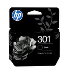 HP 301 Black Original Ink Cartridge cartucho de tinta 1 pieza(s) Rendimiento estándar