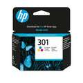 HP 301 Tri-color Original Ink Cartridge cartucho de tinta 1 pieza(s) Rendimiento estándar Cian, Magenta, Amarillo