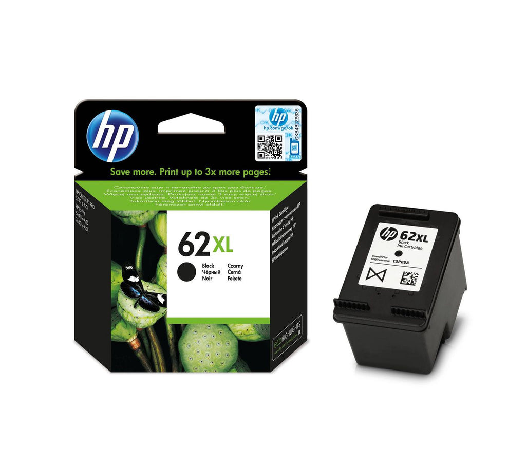 HP 62XL High Yield Black Original Ink Cartridge cartucho de tinta 1 pieza(s) Alto