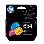 HP 654 Tri-color Original Ink Advantage Cartridge cartucho de tinta 1 pieza(s) Rendimiento estándar Cian, Magenta, Amarillo