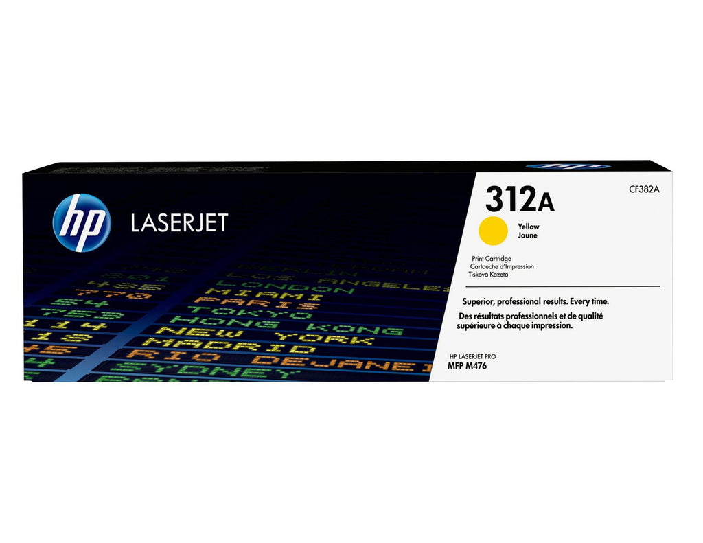 HP 312A Yellow Original LaserJet Toner Cartridge cartucho de tóner