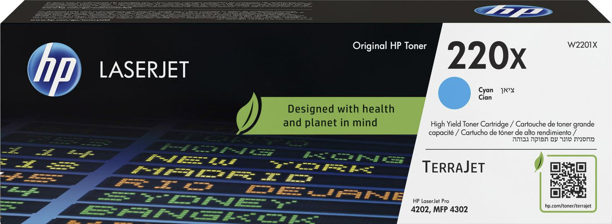 HP 220X Cyn LaserJet Toner Cartridge cartucho de tóner 1 pieza(s)
