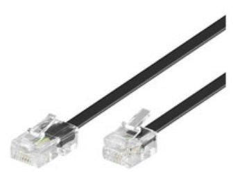 Microconnect MPK456S cable telefónico 6 m Negro
