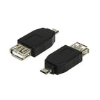 LogiLink AU0029 cambiador de género para cable USB 2.0 Micro-B USB 2.0-A Negro