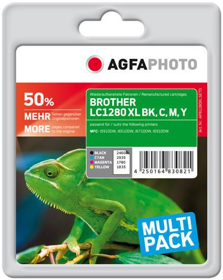AgfaPhoto Ink B/C/M/Y APB1280XLSETD