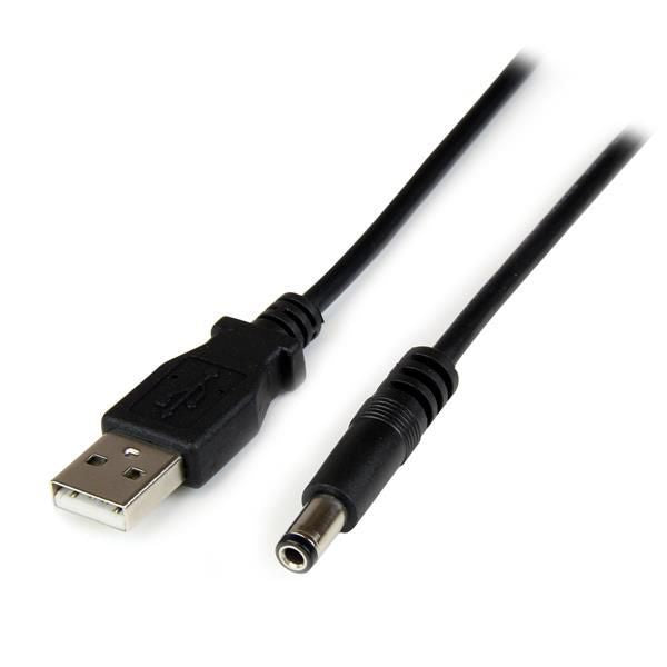 StarTech.com USB2TYPEN1M cable de transmisión Negro Barrel type N