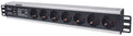 Intellinet 714006 unidad de distribución de energía (PDU) 7 salidas AC 1.5U Negro