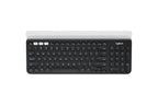 Logitech K780 teclado Universal RF Wireless + Bluetooth QWERTY Internacional de EE.UU. Blanco