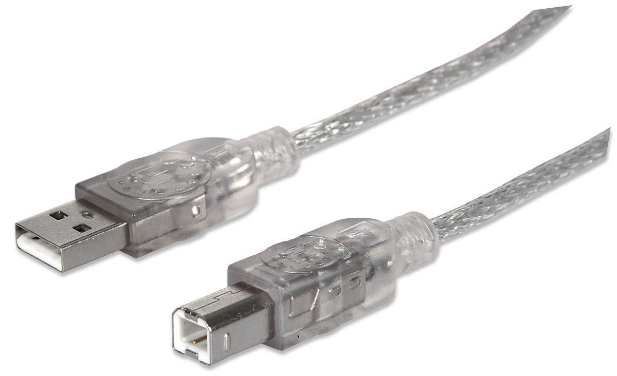 Manhattan 340458 cable USB USB 2.0 3 m USB A 0,48 Gbit/s Plata